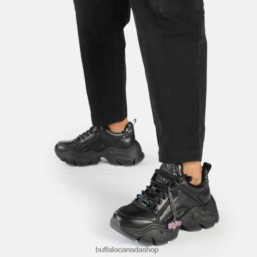Binary Glam Sneaker Sneaker Low vegan Black Buffalo ZL64TZ421 |Sneakers