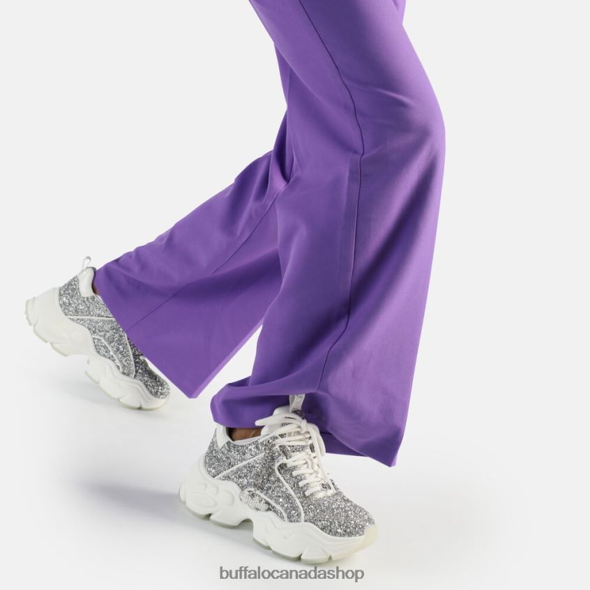 Binary Glam Sneaker Sneaker Low vegan White/Silver Buffalo ZL64TZ501 |Sneakers