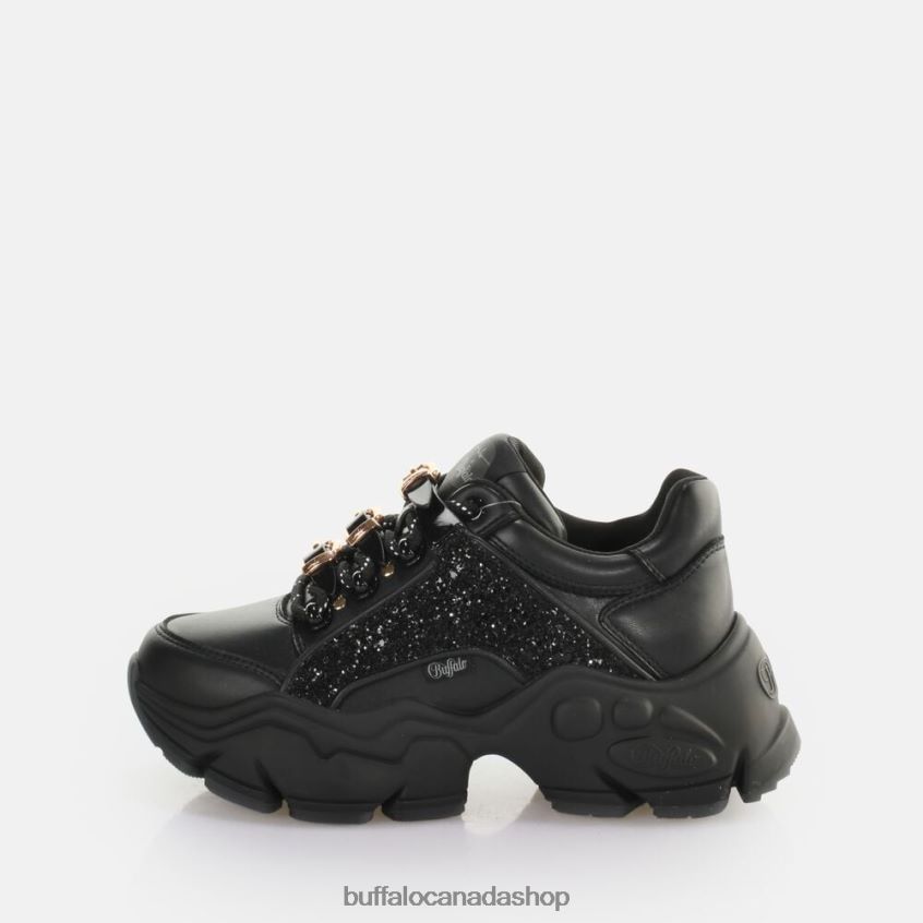 Binary Glam Sneaker vegan Glitter/Black Buffalo ZL64TZ322 |Sneakers