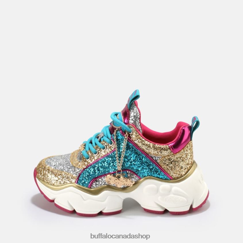 Binary Glam Sneaker vegan Silver Buffalo ZL64TZ321 |Sneakers