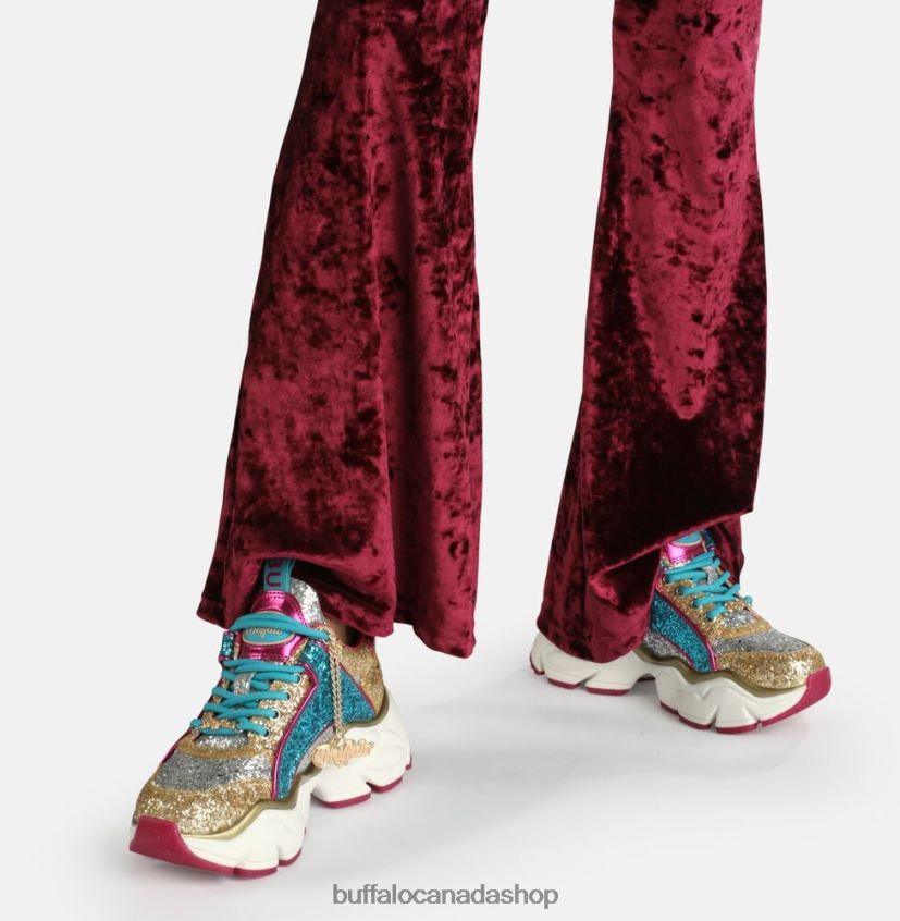 Binary Glam Sneaker vegan Silver Buffalo ZL64TZ321 |Sneakers