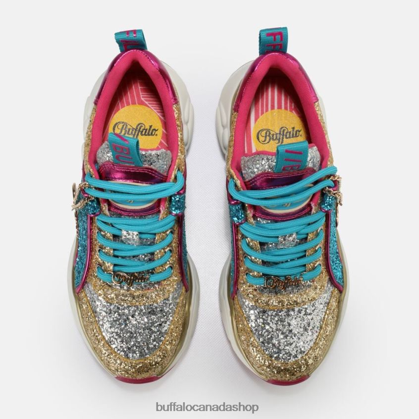 Binary Glam Sneaker vegan Silver Buffalo ZL64TZ321 |Sneakers