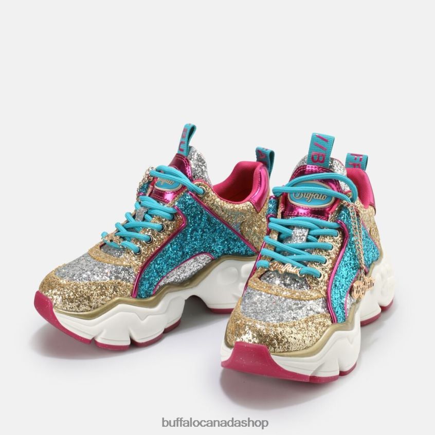 Binary Glam Sneaker vegan Silver Buffalo ZL64TZ321 |Sneakers