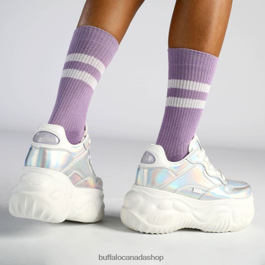 Blader One Sneakers Low vegan Silver Holo Buffalo ZL64TZ599 |Sneakers