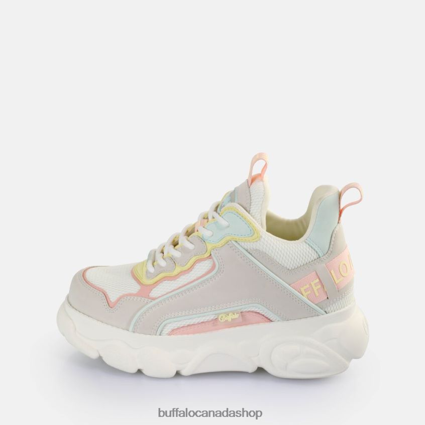 CLD Chai Sneakers Low vegan Cream/Pink/Mint Green Buffalo ZL64TZ72 |Sneakers