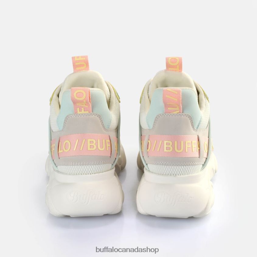 CLD Chai Sneakers Low vegan Cream/Pink/Mint Green Buffalo ZL64TZ72 |Sneakers