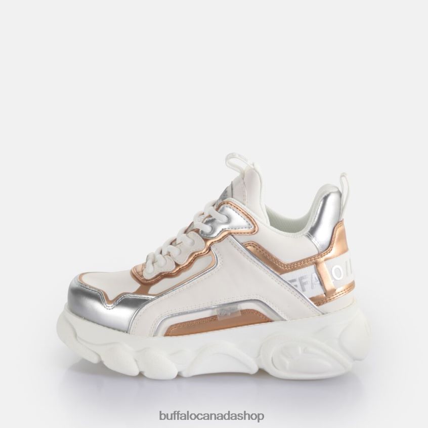 CLD Chai trainer Low vegan White/Silver/Gold Buffalo ZL64TZ77 |Sneakers