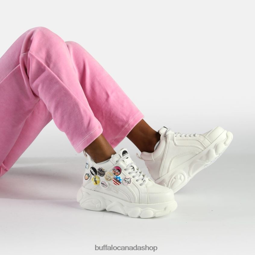 CLD Corin Button Sneakers Low vegan White Buffalo ZL64TZ143 |Sneakers