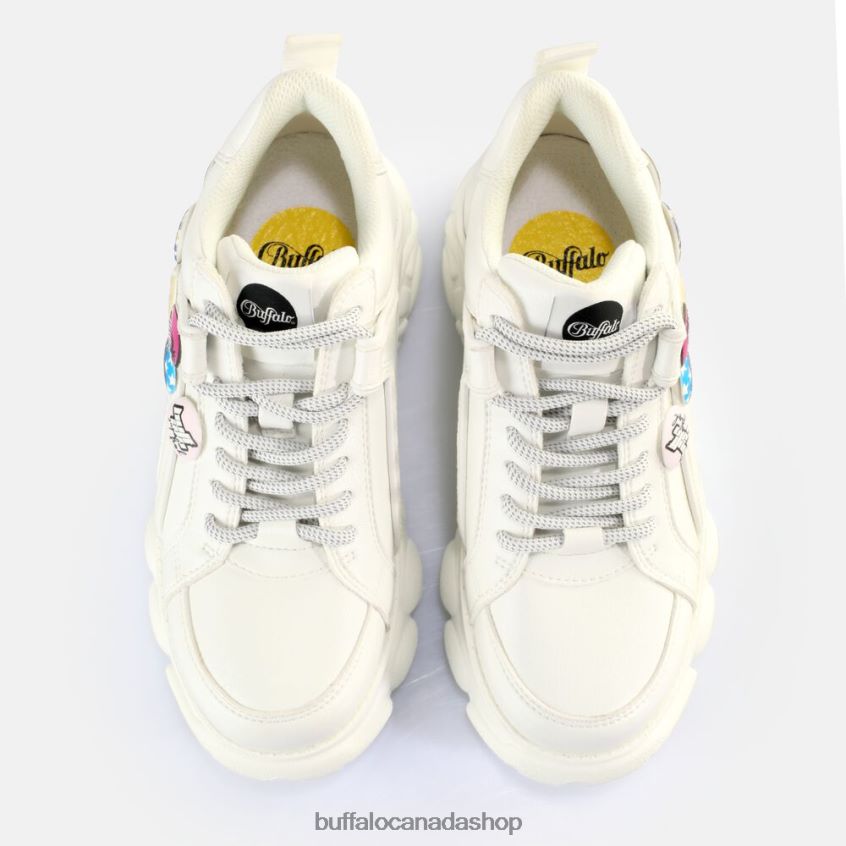 CLD Corin Button Sneakers Low vegan White Buffalo ZL64TZ143 |Sneakers