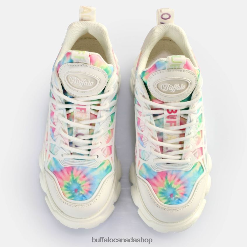 CLD Flow Sneakers Low vegan White-Multicoloured Buffalo ZL64TZ433 |Sneakers