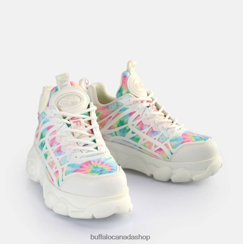 CLD Flow Sneakers Low vegan White-Multicoloured Buffalo ZL64TZ433 |Sneakers