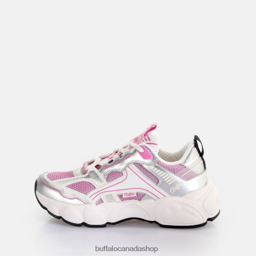 CLD Run JOG trainers low vegan Silver/Pink Buffalo ZL64TZ239 |Sneakers