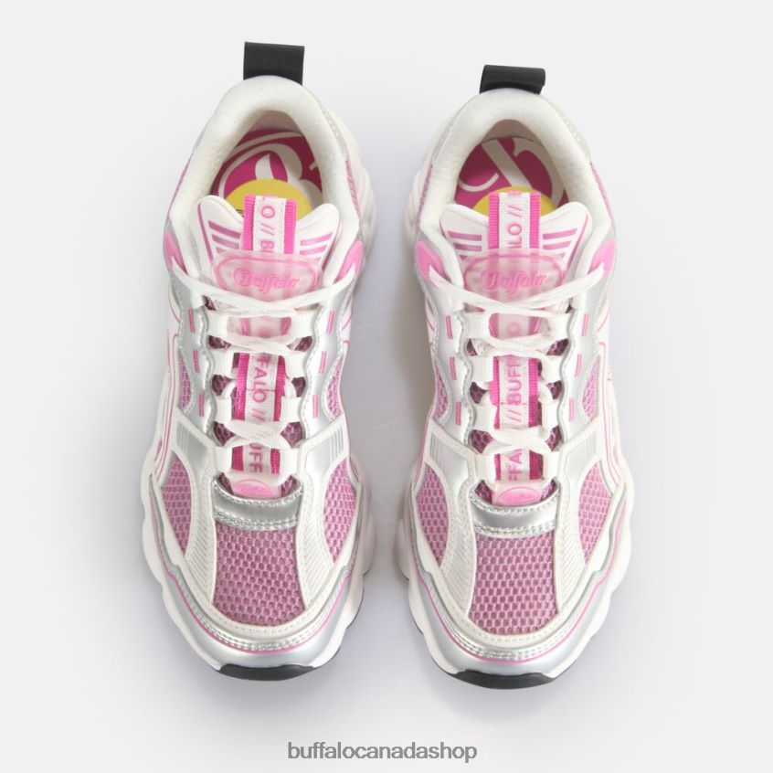 CLD Run JOG trainers low vegan Silver/Pink Buffalo ZL64TZ239 |Sneakers