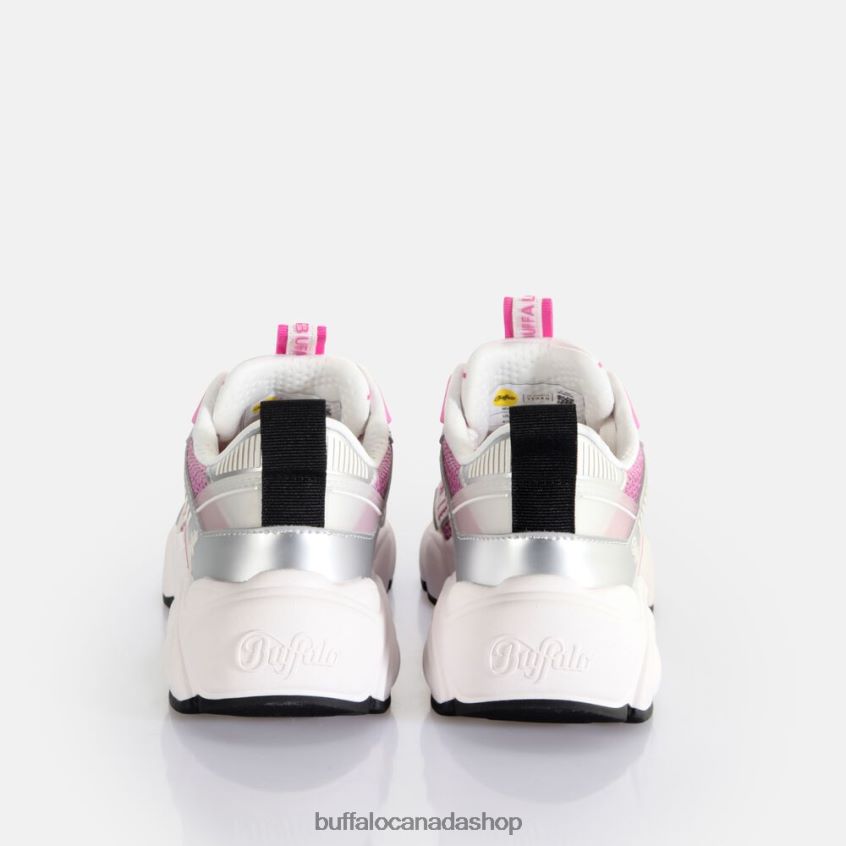 CLD Run JOG trainers low vegan Silver/Pink Buffalo ZL64TZ239 |Sneakers