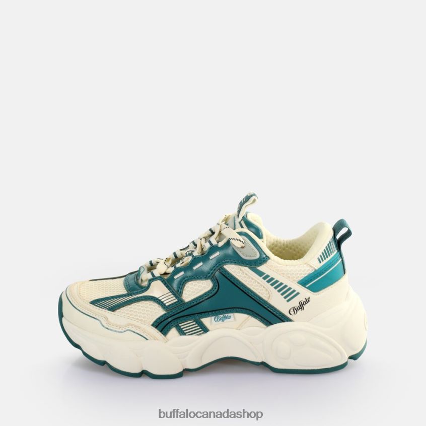 CLD Run Jog Sneakers Low vegan Cream/Green Buffalo ZL64TZ912 |Sneakers