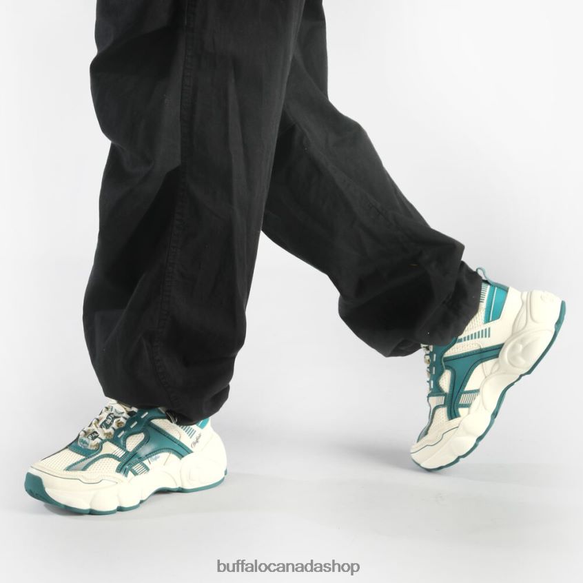 CLD Run Jog Sneakers Low vegan Cream/Green Buffalo ZL64TZ912 |Sneakers