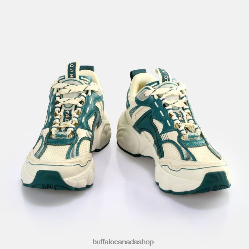 CLD Run Jog Sneakers Low vegan Cream/Green Buffalo ZL64TZ912 |Sneakers