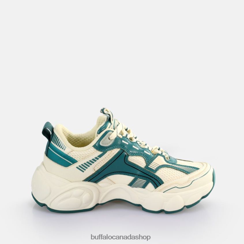 CLD Run Jog Sneakers Low vegan Cream/Green Buffalo ZL64TZ912 |Sneakers