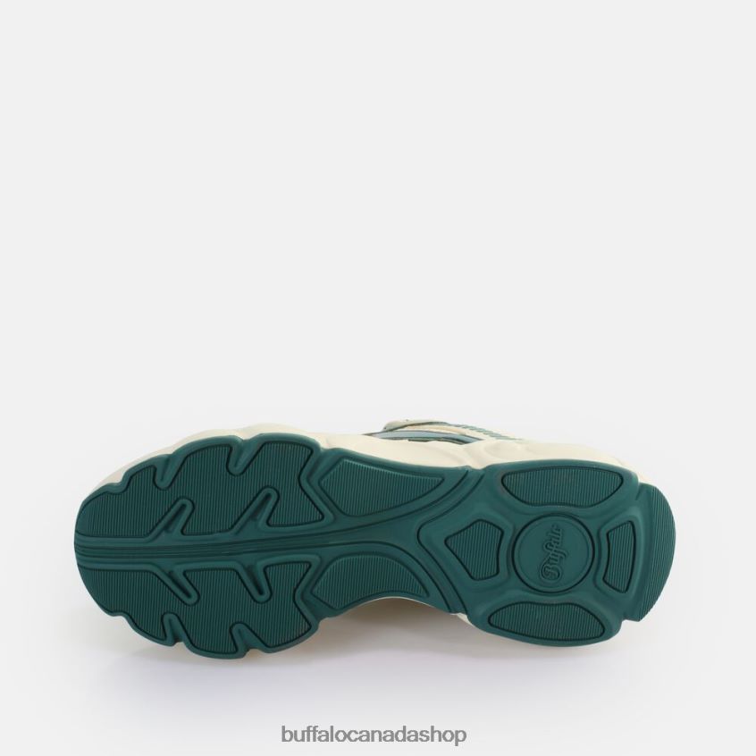 CLD Run Jog Sneakers Low vegan Cream/Green Buffalo ZL64TZ912 |Sneakers