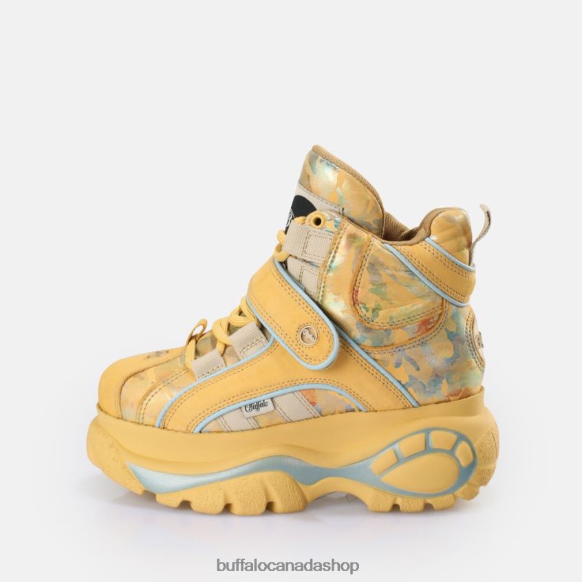 Classic Sneaker High Camo Mustard Buffalo ZL64TZ504 |Sneakers