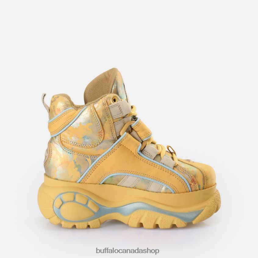 Classic Sneaker High Camo Mustard Buffalo ZL64TZ504 |Sneakers
