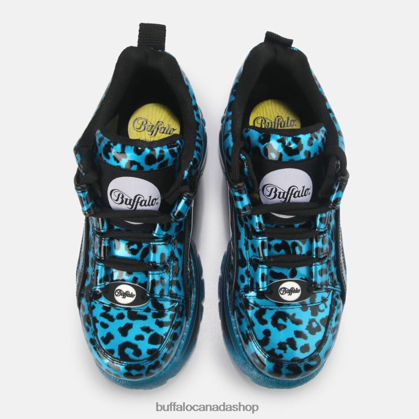 Classic Sneaker Low Patent Leather Turquoise Buffalo ZL64TZ885 |Sneakers