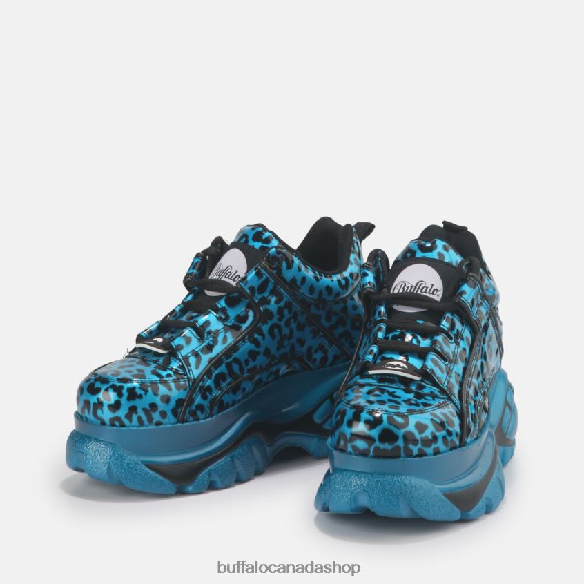 Classic Sneaker Low Patent Leather Turquoise Buffalo ZL64TZ885 |Sneakers