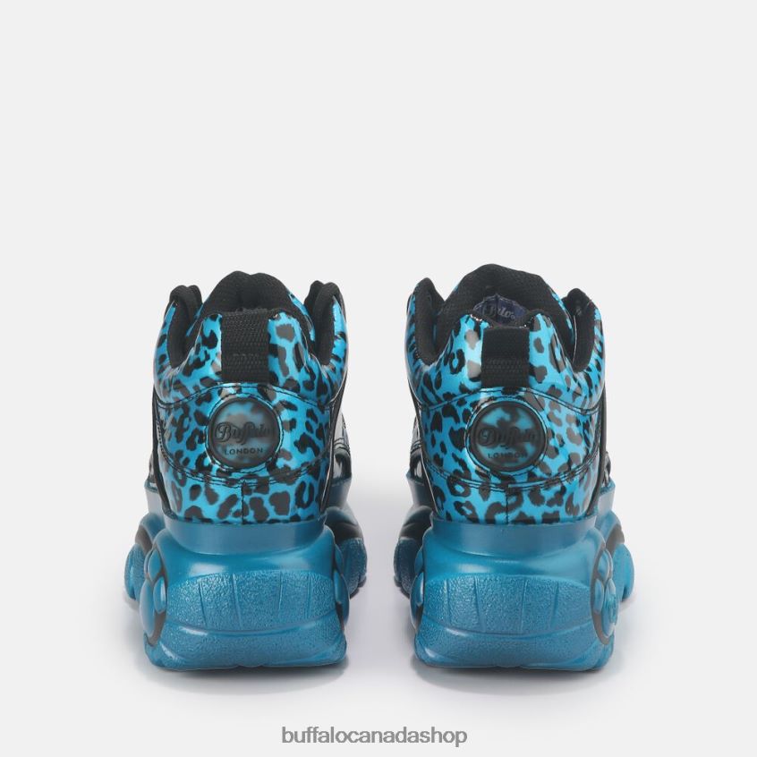 Classic Sneaker Low Patent Leather Turquoise Buffalo ZL64TZ885 |Sneakers