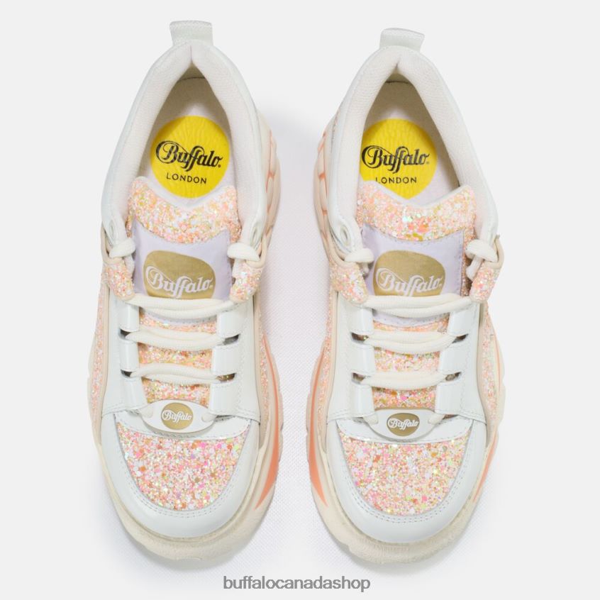 Classic Sneaker Low leather White/Orange Buffalo ZL64TZ800 |Sneakers