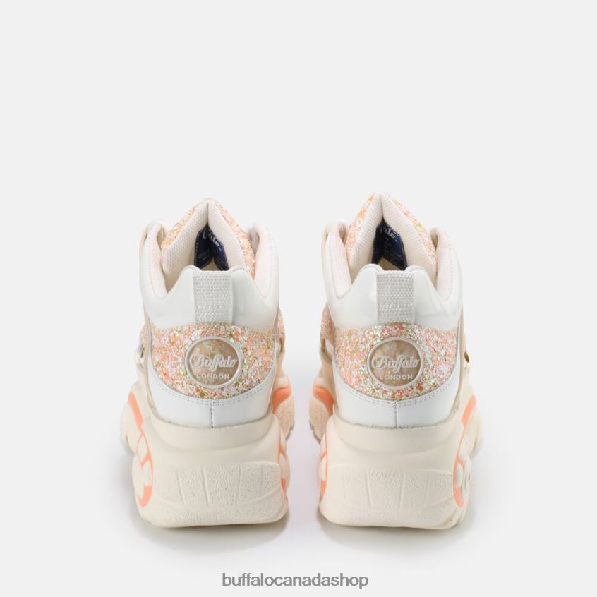 Classic Sneaker Low leather White/Orange Buffalo ZL64TZ800 |Sneakers