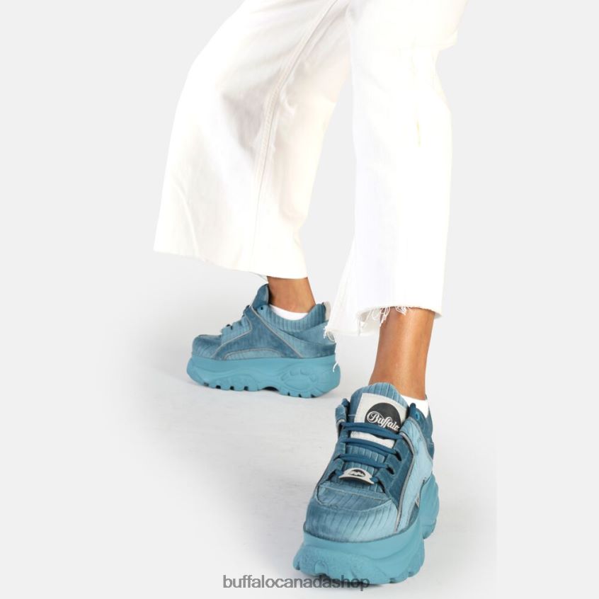 Classic Sneaker Low vegan Petrol Buffalo ZL64TZ882 |Sneakers