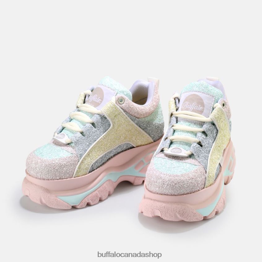 Classic Sneaker Low vegan glitter Multipastel Buffalo ZL64TZ725 |Sneakers