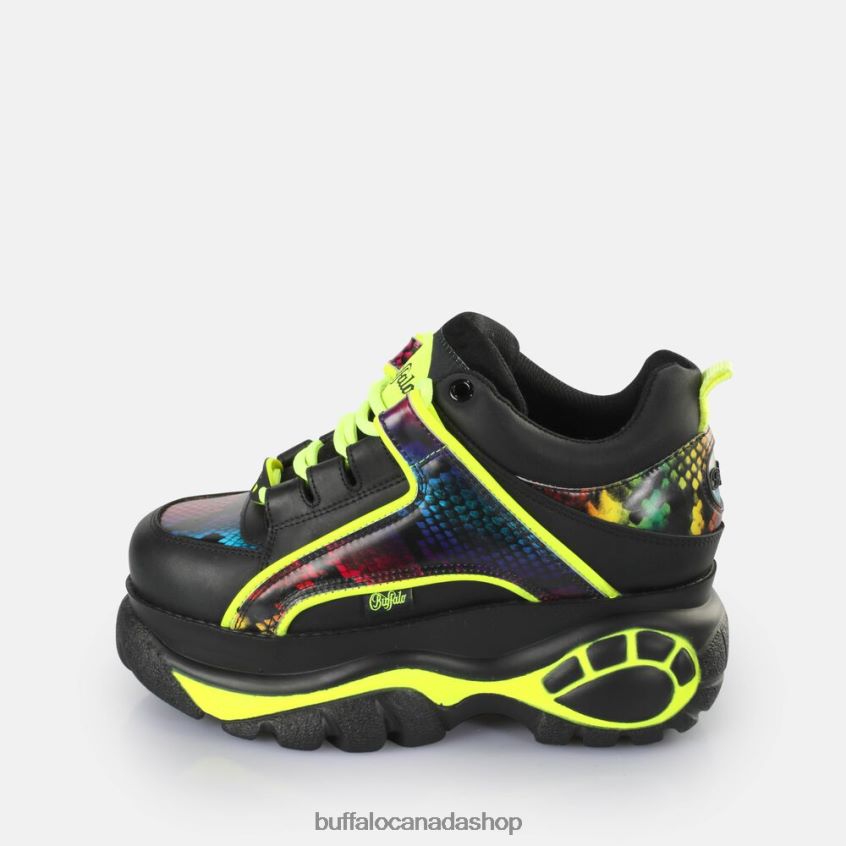Classic Sneakers Low Black/Rainbow Snake Buffalo ZL64TZ829 |Sneakers