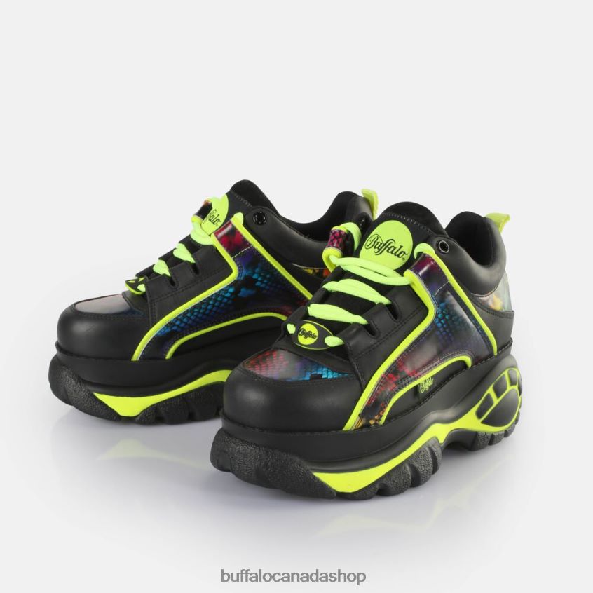 Classic Sneakers Low Black/Rainbow Snake Buffalo ZL64TZ829 |Sneakers