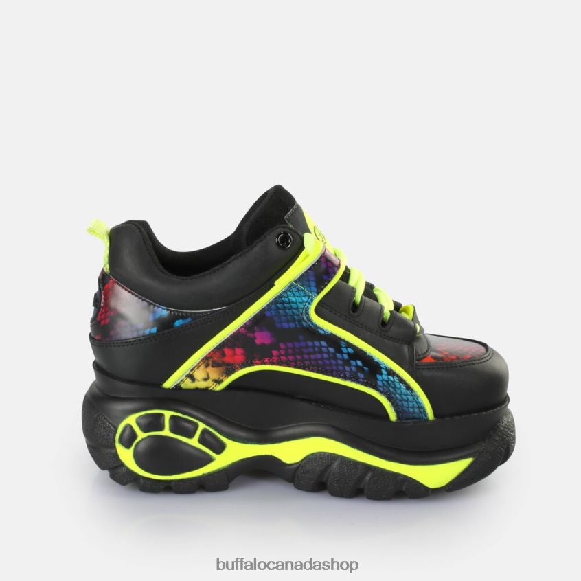 Classic Sneakers Low Black/Rainbow Snake Buffalo ZL64TZ829 |Sneakers