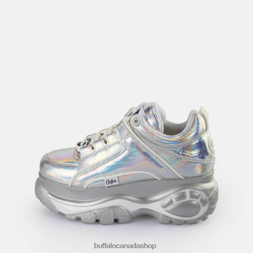 Classic Sneakers Low vegan Silver Holo Buffalo ZL64TZ260 |Sneakers