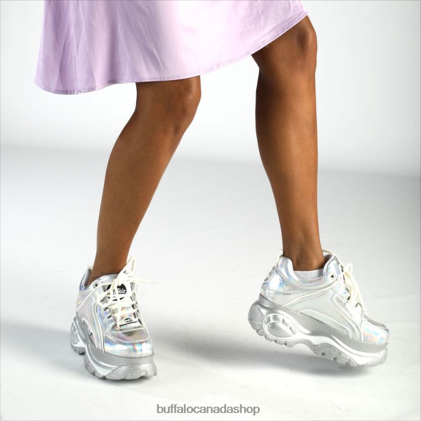 Classic Sneakers Low vegan Silver Holo Buffalo ZL64TZ260 |Sneakers