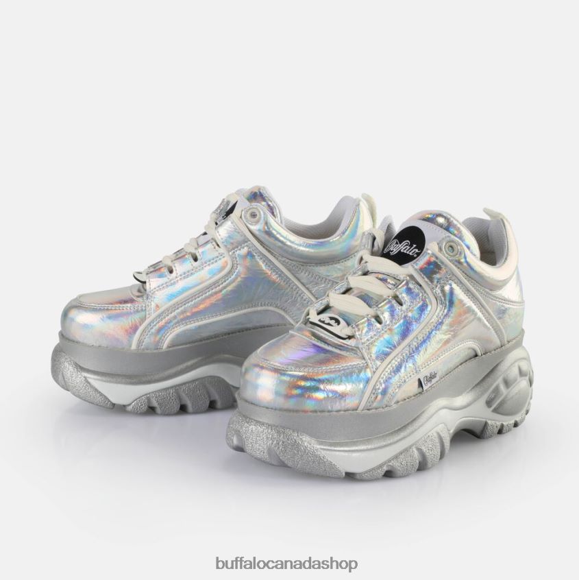 Classic Sneakers Low vegan Silver Holo Buffalo ZL64TZ260 |Sneakers