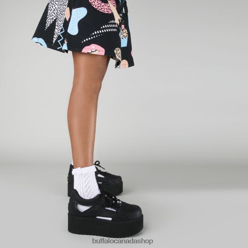 Classic Tower Cut Outs Black Buffalo ZL64TZ895 |Sneakers