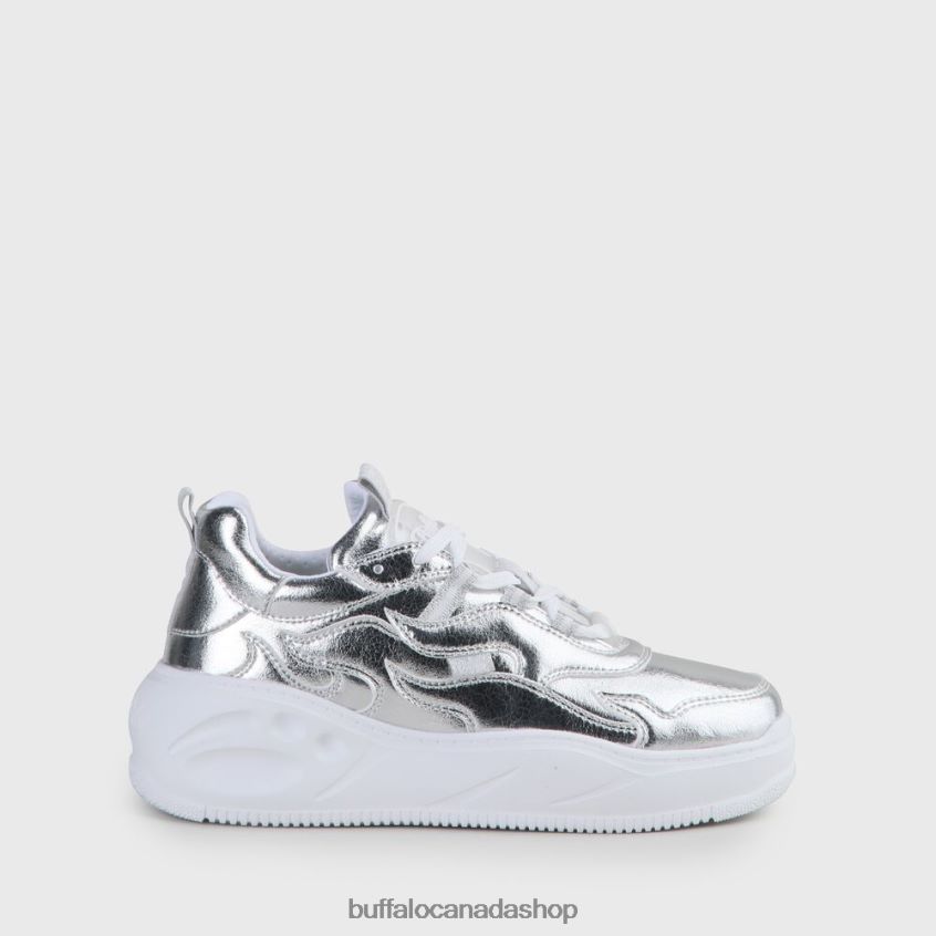 Flat XTR Sneaker Silver Buffalo ZL64TZ868 |Sneakers