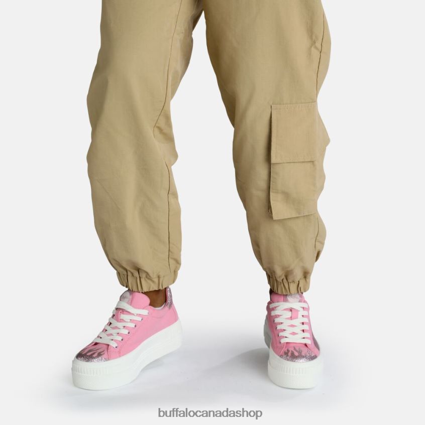 Paired Flame Sneaker vegan Pink Buffalo ZL64TZ845 |Sneakers