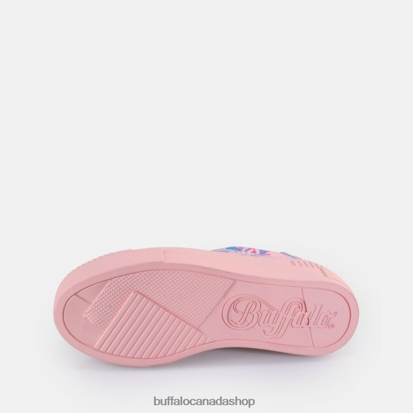 Paired Graffiti Sneakers Low vegan Lilac Love Buffalo ZL64TZ33 |Sneakers