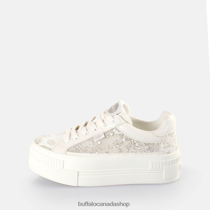 Paired Lace Sneaker Low vegan Silver Buffalo ZL64TZ131 |Sneakers