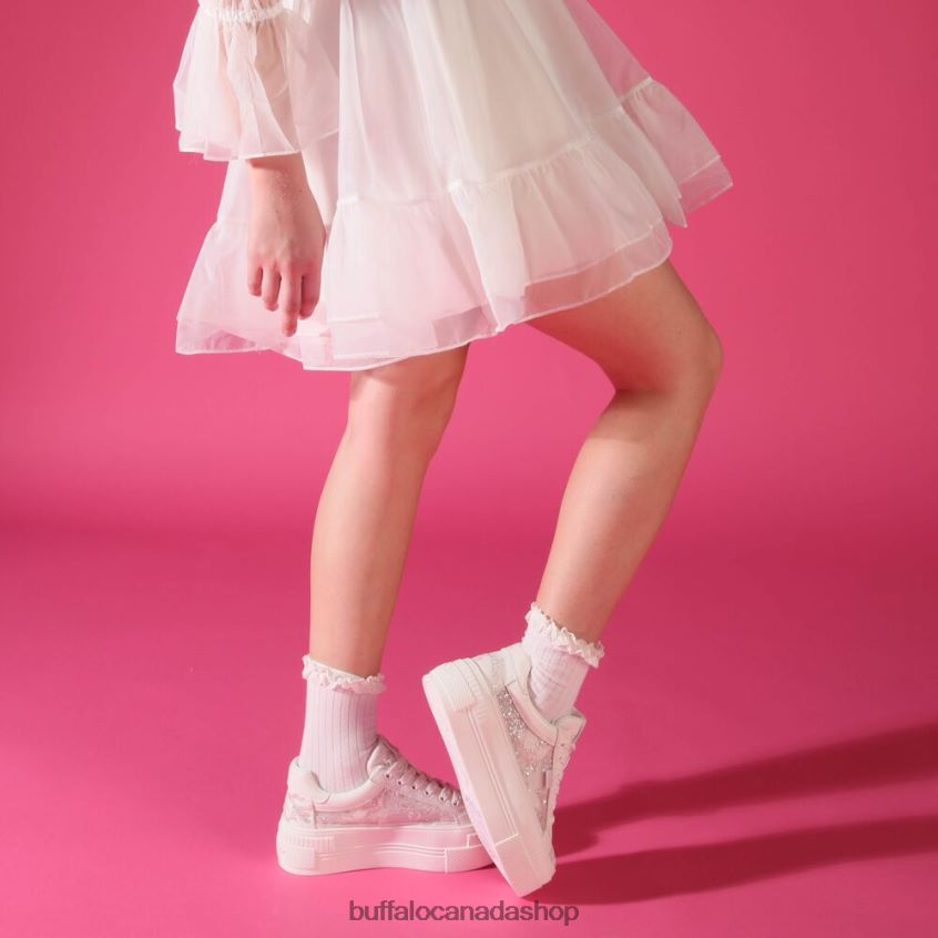 Paired Lace Sneaker Low vegan Silver Buffalo ZL64TZ131 |Sneakers