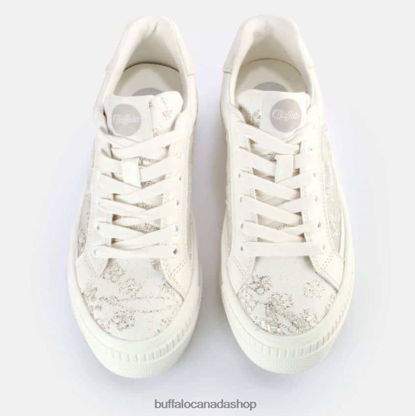 Paired Lace Sneaker Low vegan Silver Buffalo ZL64TZ131 |Sneakers