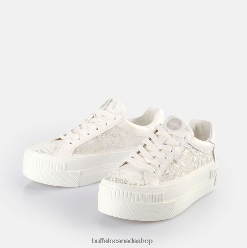 Paired Lace Sneaker Low vegan Silver Buffalo ZL64TZ131 |Sneakers