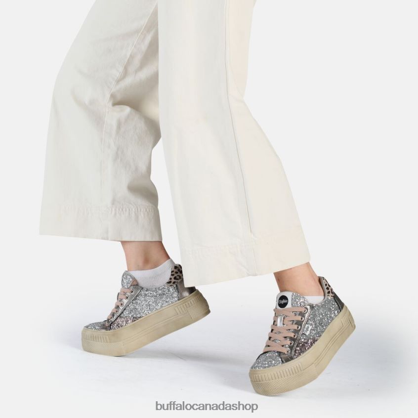 Paired Laceup Lo Sneaker Low vegan Silver Buffalo ZL64TZ163 |Sneakers