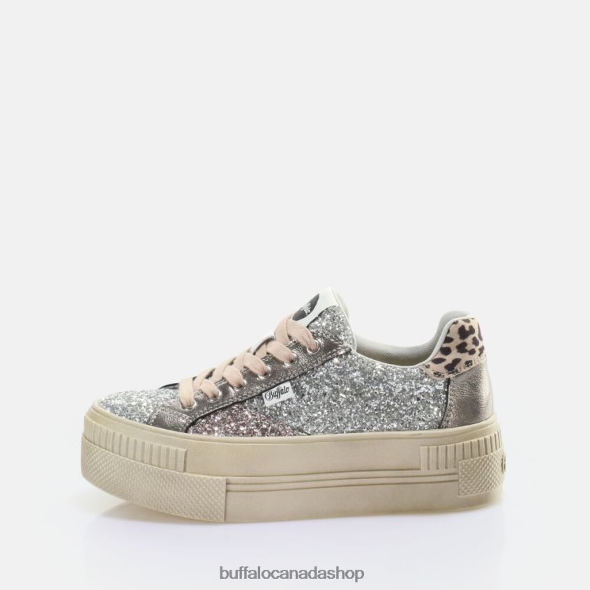 Paired Laceup Lo Sneaker Low vegan Silver Buffalo ZL64TZ163 |Sneakers