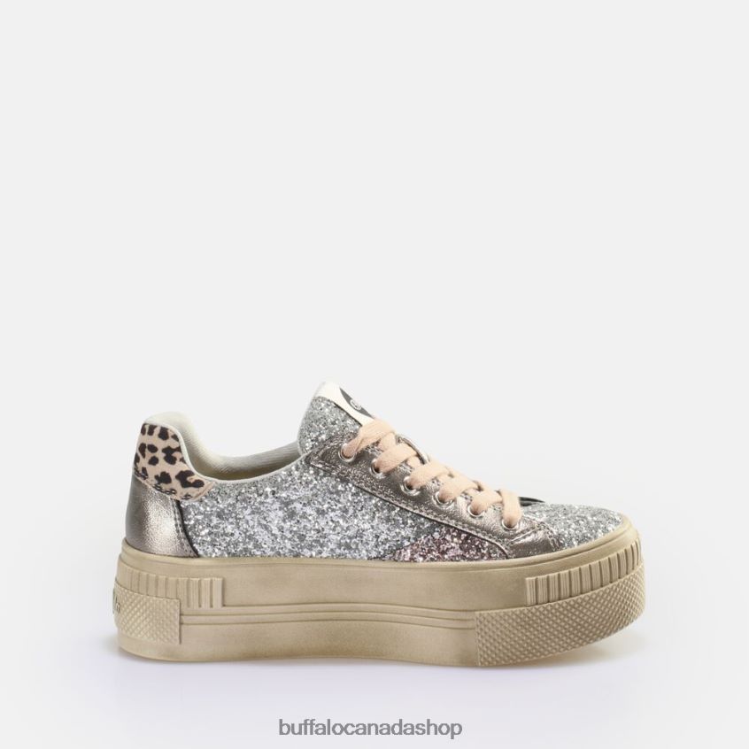 Paired Laceup Lo Sneaker Low vegan Silver Buffalo ZL64TZ163 |Sneakers