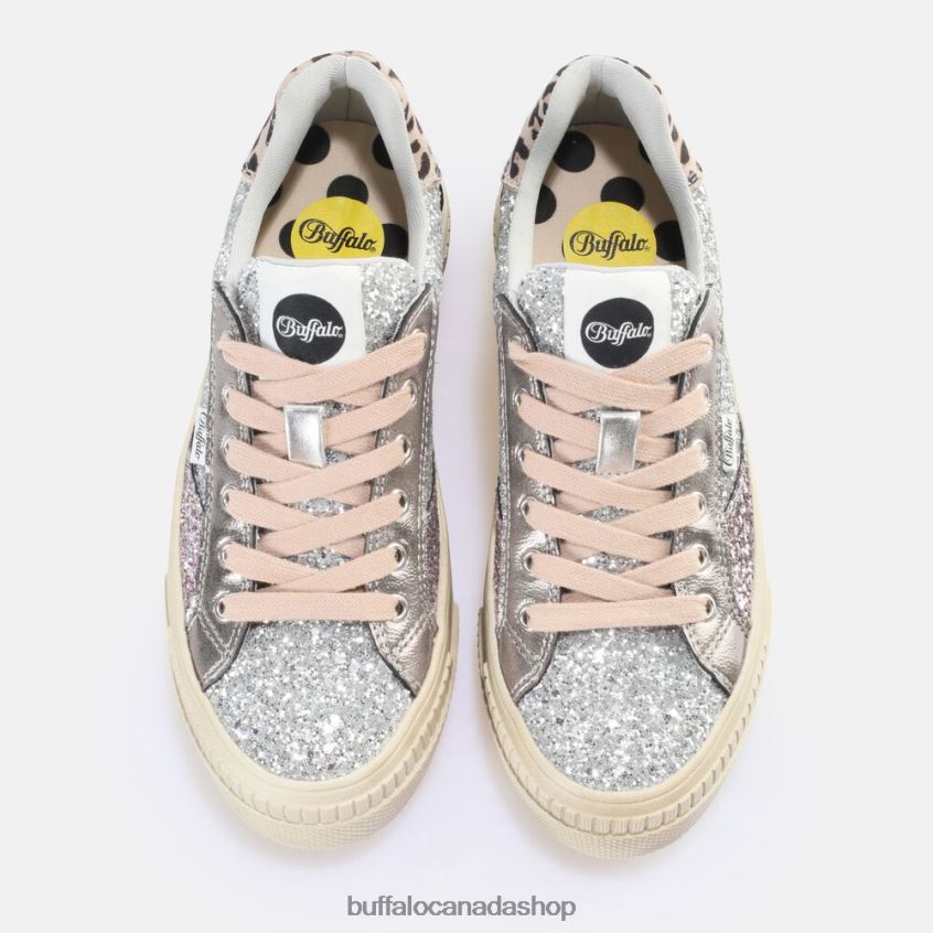 Paired Laceup Lo Sneaker Low vegan Silver Buffalo ZL64TZ163 |Sneakers